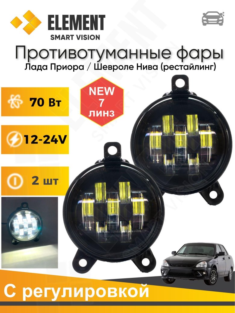 Led птф нива шевроле