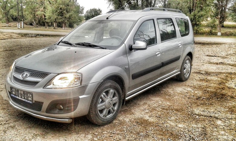 Защита порогов лада ларгус