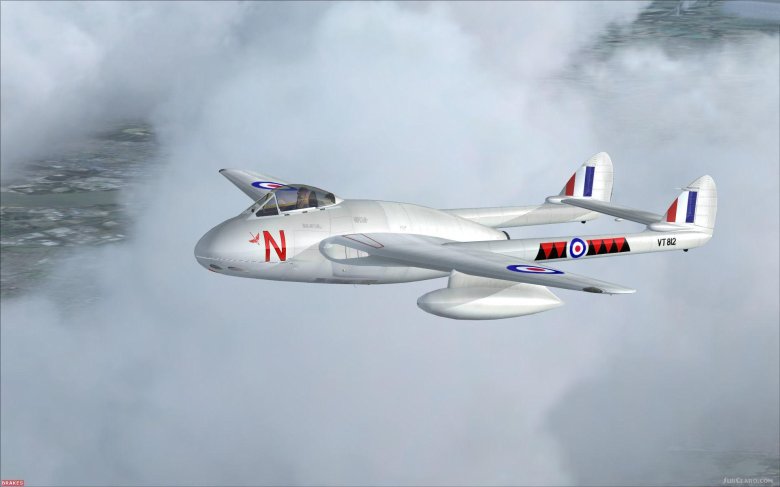 De havilland vampire f.3 кабина