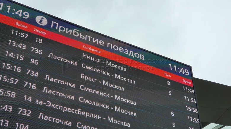 Расписание поездов москва смоленск