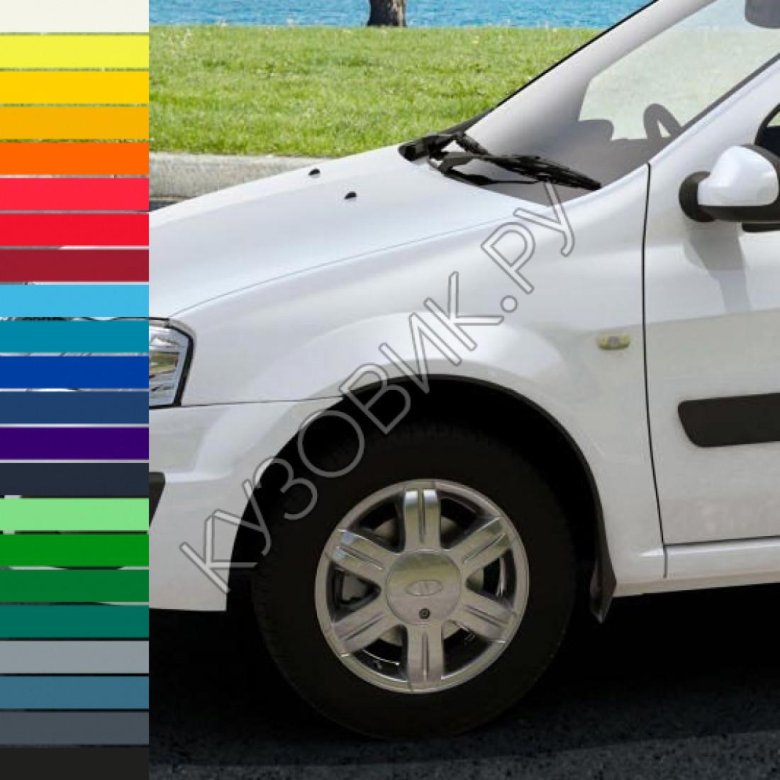 Белая лада ларгус