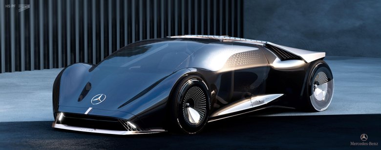 Mercedes benz vision eq silver arrow