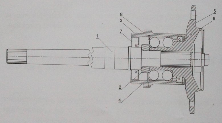 Задняя полуось ваз 2107 чертеж