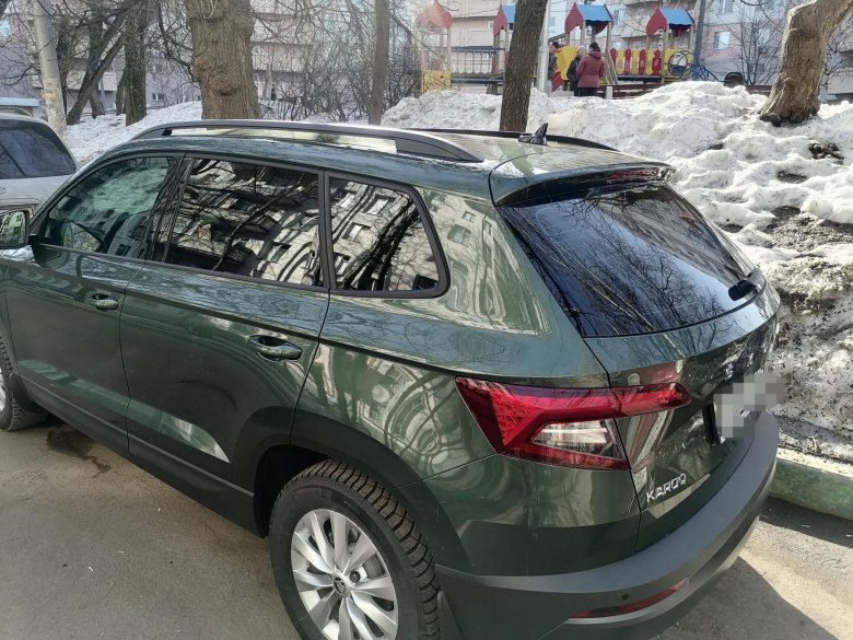 Шкода кодиак зеленая