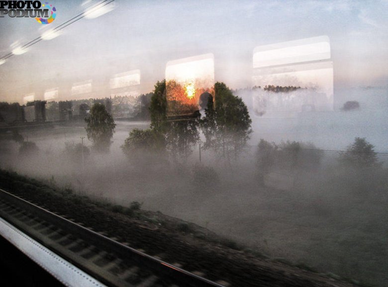 Железная дорога туман