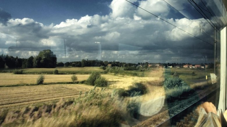 Вид из окна поезда