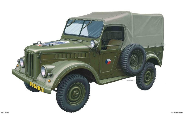 35093 bronco газ-69a 1/35