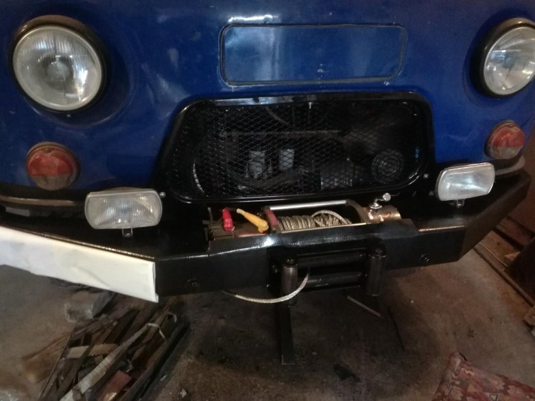 Съемная лебедка на уаз буханка