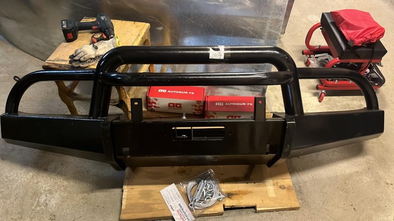 Передний бампер риф на уаз хантер