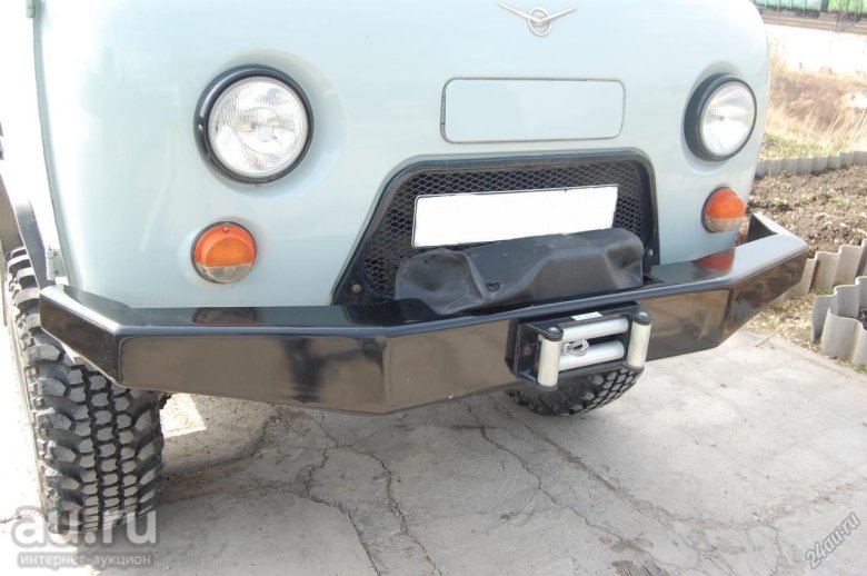 Передний силовой бампер уаз буханка