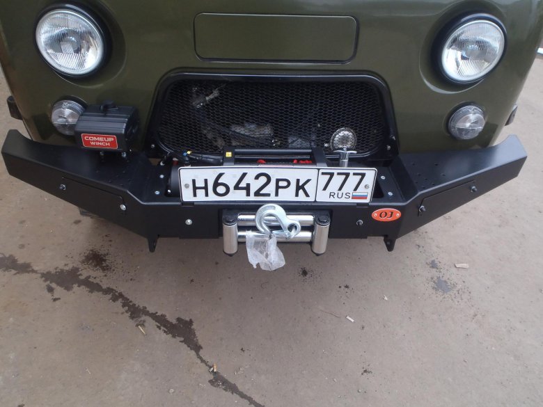 Силовой бампер на уаз буханка