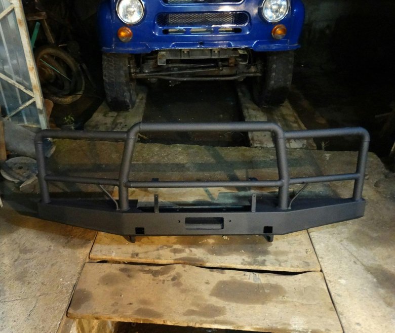 Силовой бампер на уаз