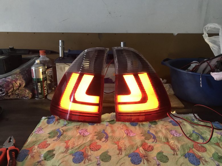 Задние фонари тюнингованные е53