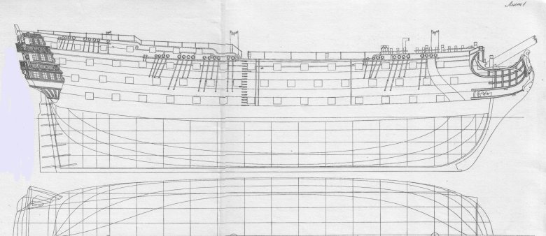 Модель корабля hms victory чертеж