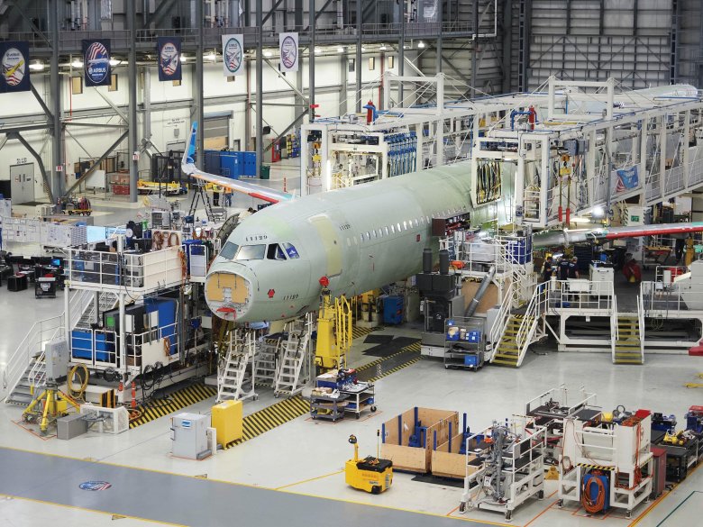 Сборочный цех airbus