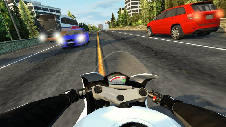 Игра traffic racer moto