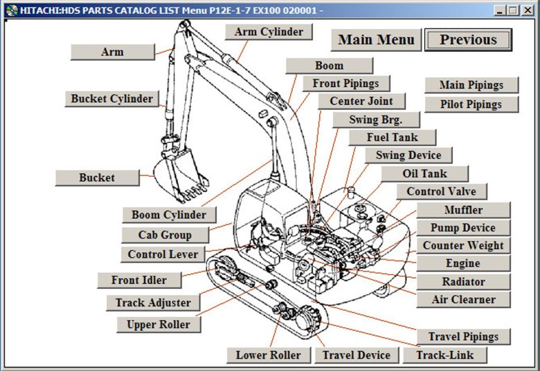 Точки смазки экскаватора hitachi 200