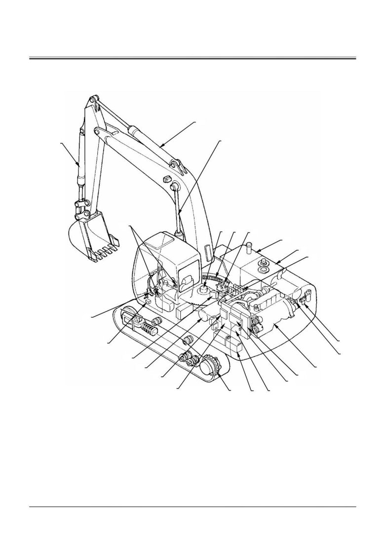 Гидравлическая схема экскаватора
