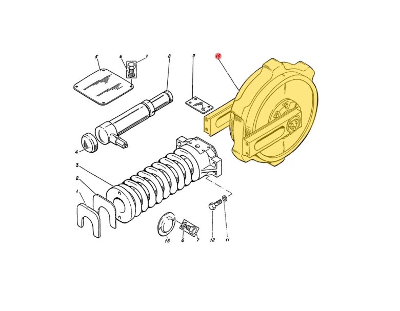 Механизм натяжения гусеницы эо-4112