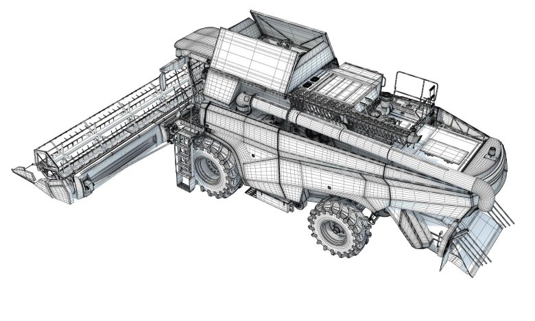 Combine harvester model