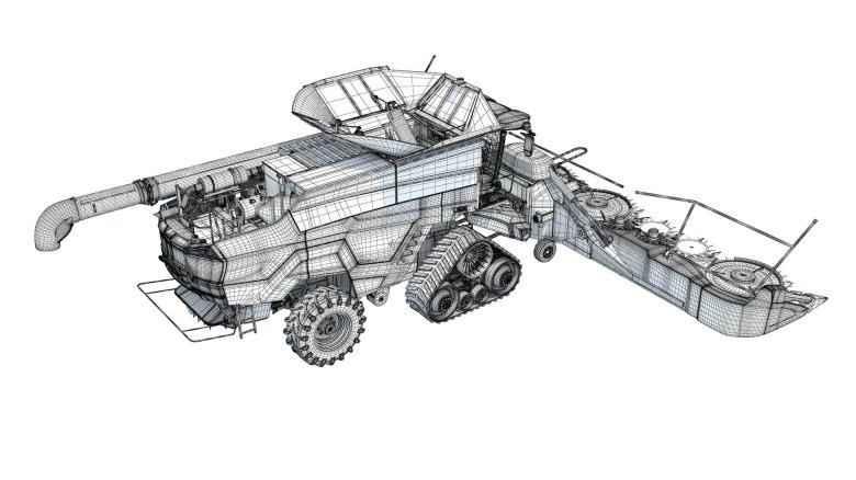 Combine harvester model