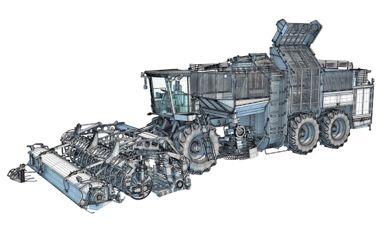 Sugar beet harvester