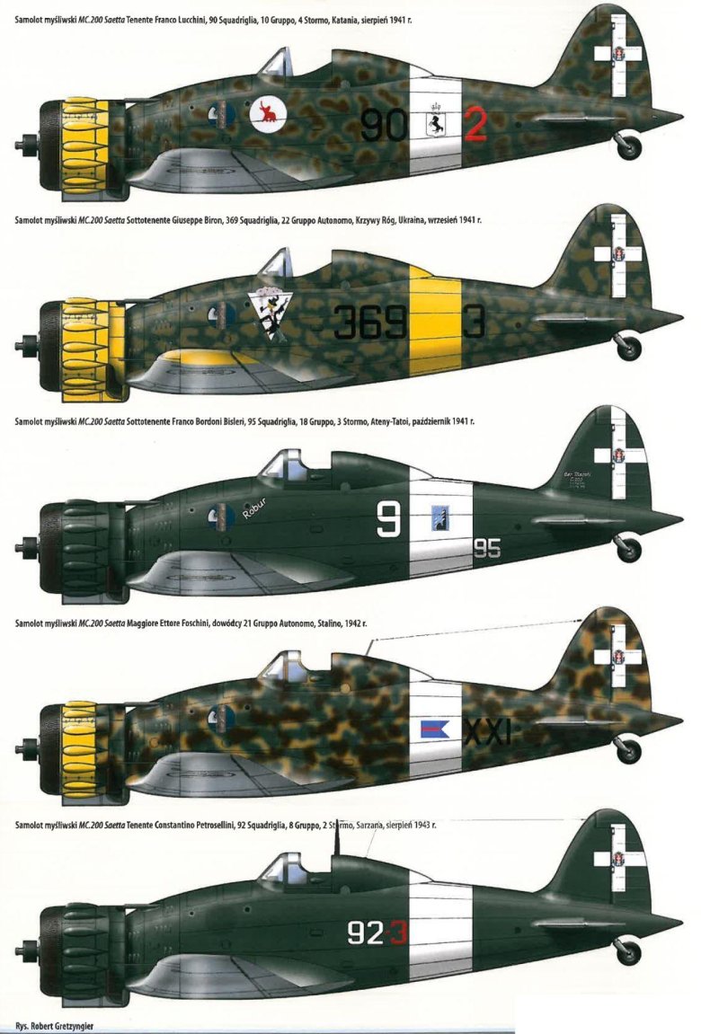 Macchi c.200 saetta истребитель