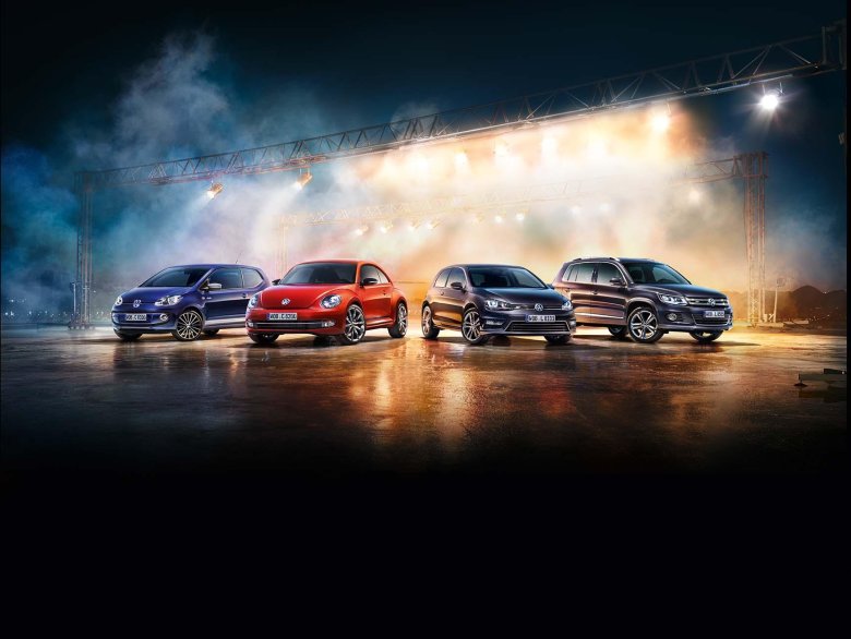 Машины в ряд