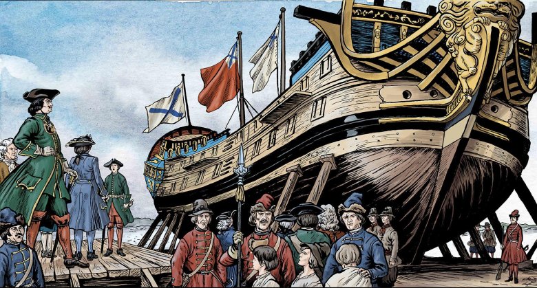 Кораблестроение при петре 1