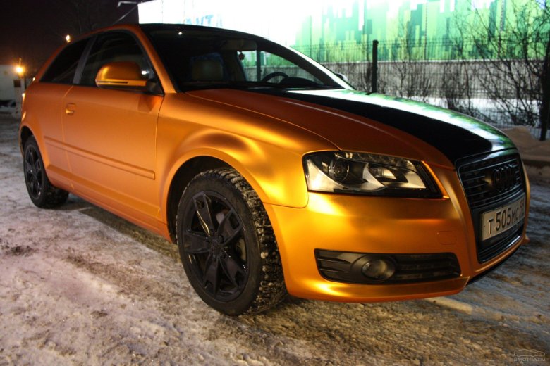 Audi q3 2013 оранжевая матовая