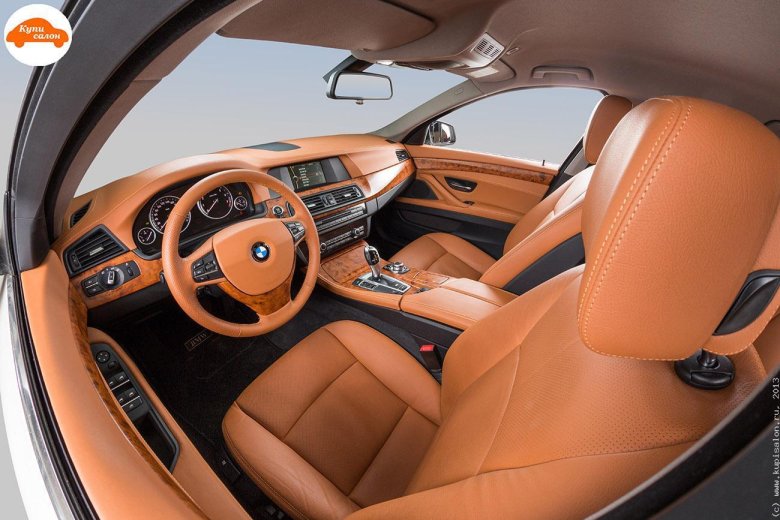 Bmw 5 gt рыжий салон