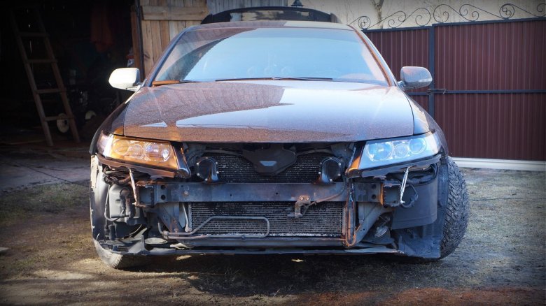 Хонда аккорд 7 без переднего бампера