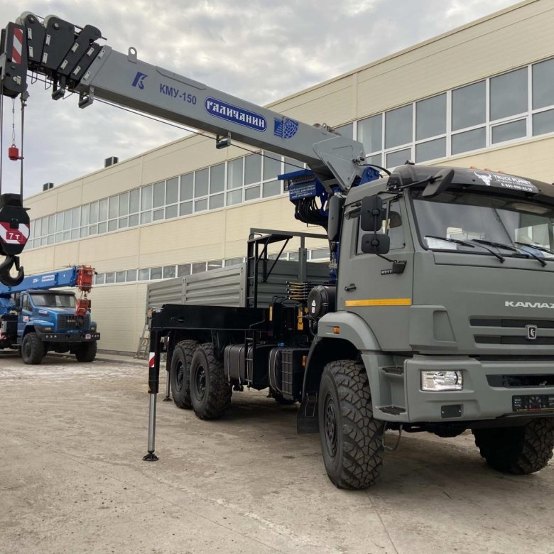 Бортовой камаз 43118 с кму-150 галичанин