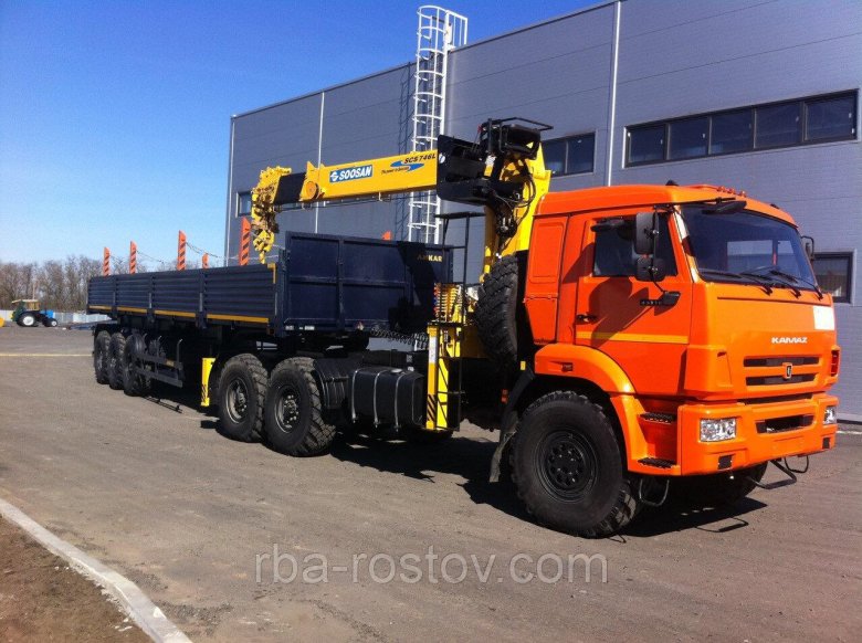 Седельный тягач камаз 43118 с манипулятором