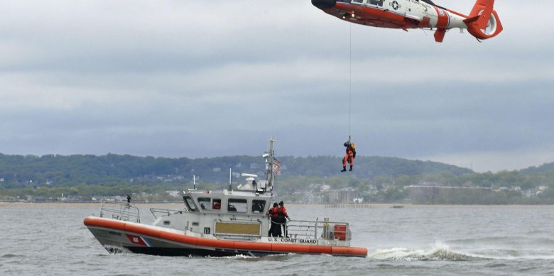 Coast guard helicopter