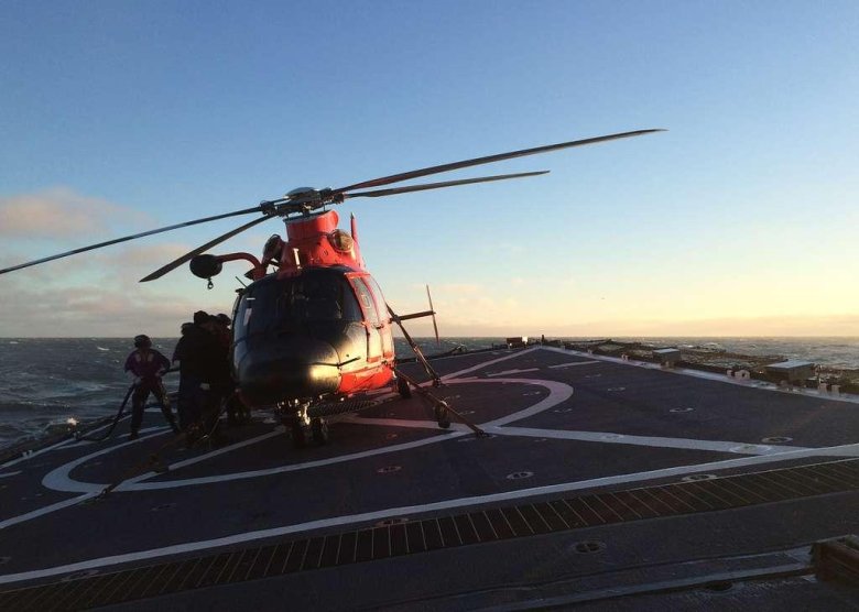 Coast guard helicopter