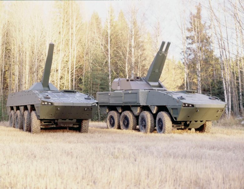 Patria amv amos 120 мм