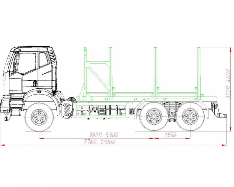 Камаз лесовоз