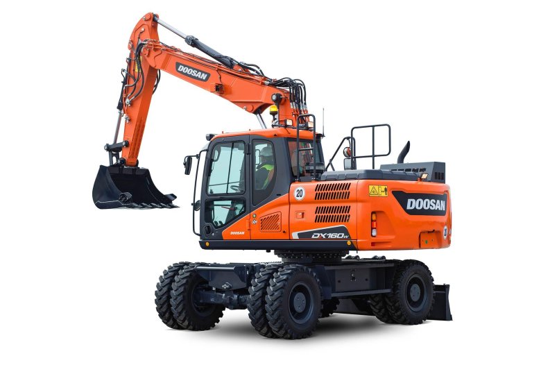 Экскаватор колесный doosan dx160w