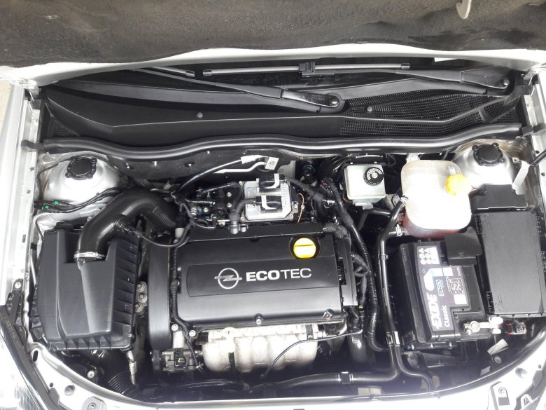 Подкапотное пространство опель астра h