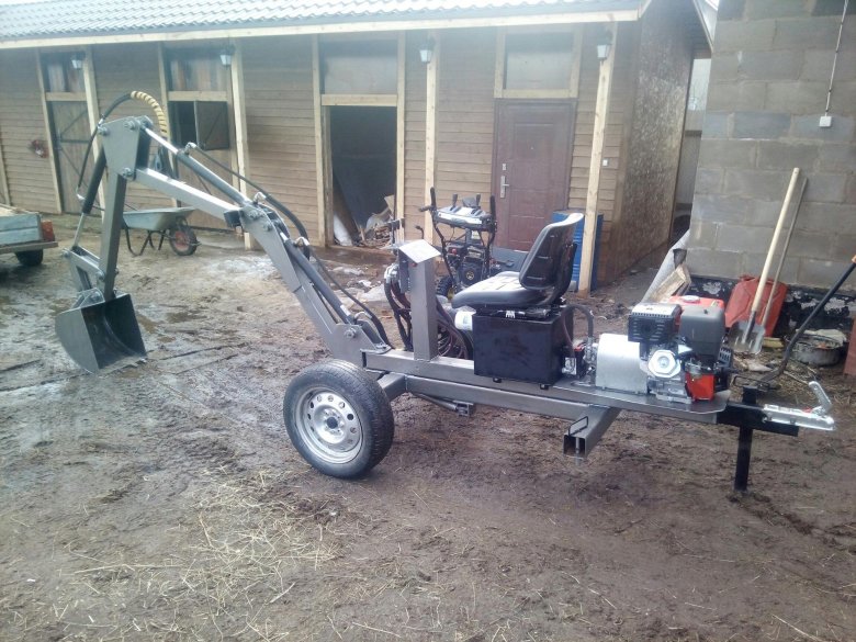 Мини экскаватор своими руками чертежи