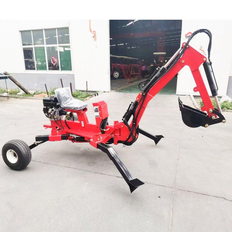 Towable mini excavator