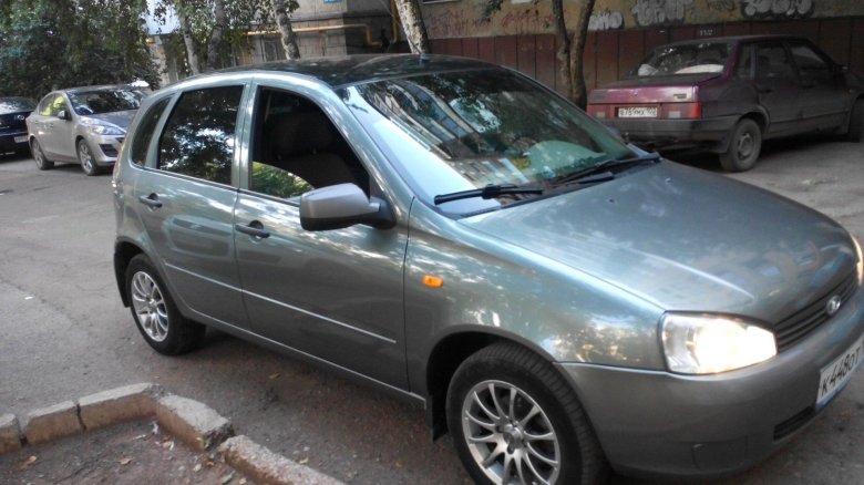 Лада калина 1 темно серый металлик