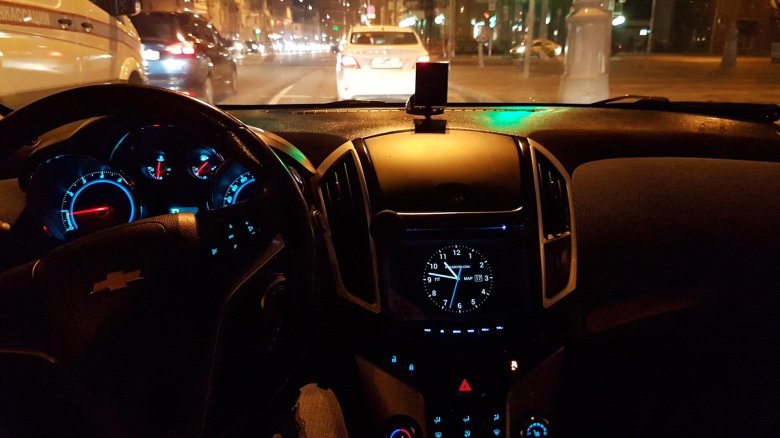 Chevrolet cruze 2014 салон ночью