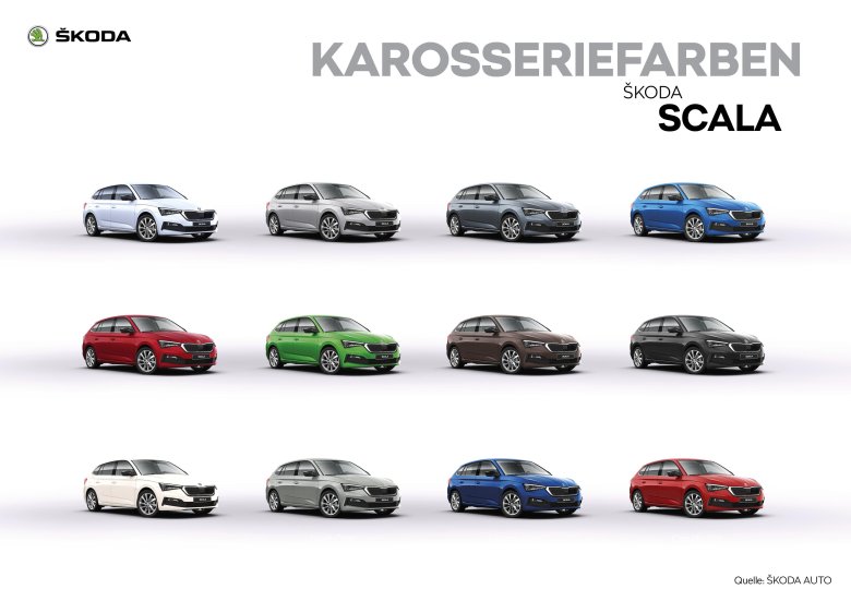 Skoda octavia цвета кузова