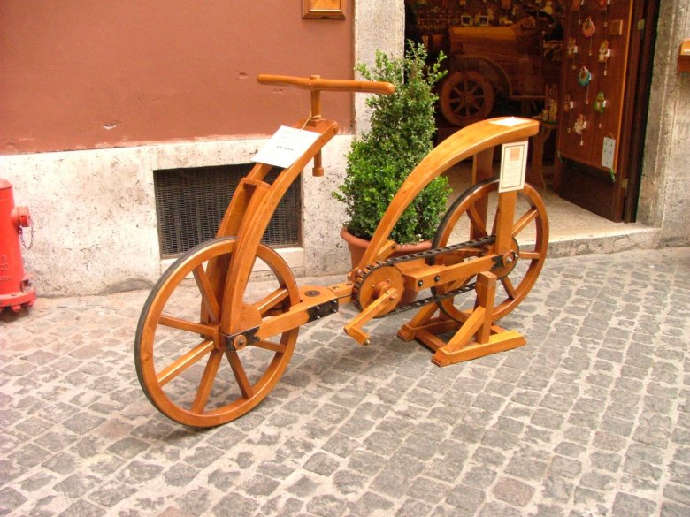 Первый велосипед леонардо да винчи