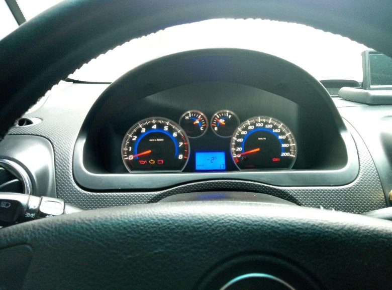 Шевроле авео 2008 панель приборов