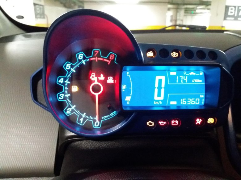 Шевроле авео приборка