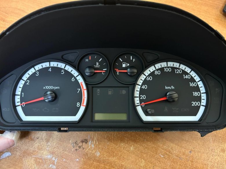 Приборка шевроле авео т250