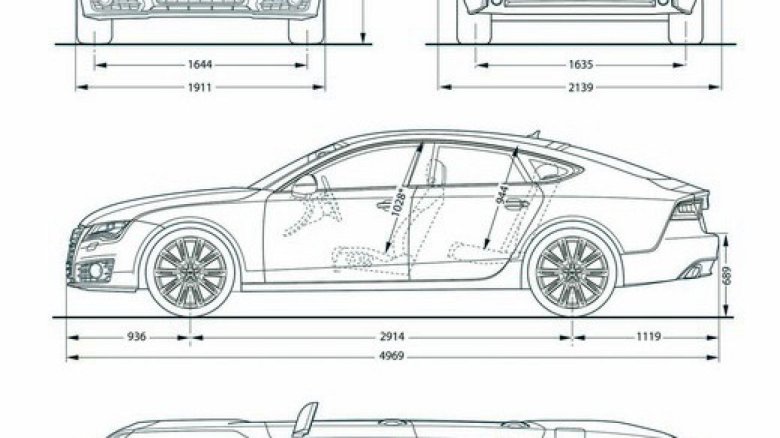 Audi a5 sportback blueprints